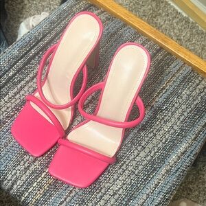 Pink Strappy Women's Sandals